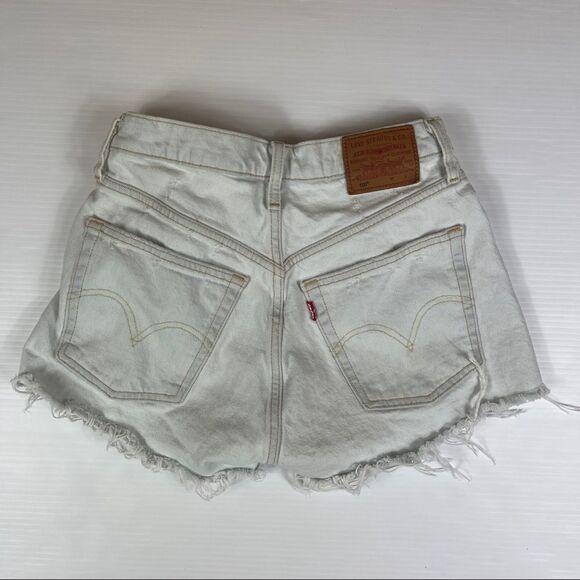 Levi’s 501 Denim Cut Off Shorts Distressed Frayed Women's Size 25 - Picture 2 of 11